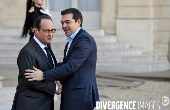 François Hollande recoit Alexis Tsipras