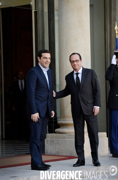 François Hollande recoit Alexis Tsipras