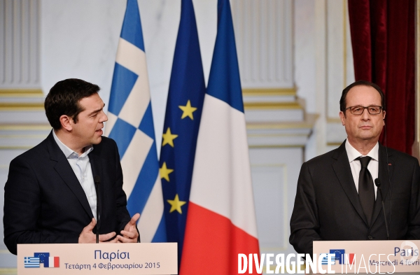 François Hollande recoit Alexis Tsipras