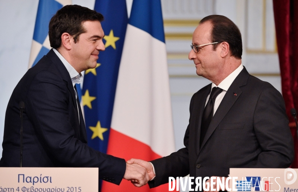 François Hollande recoit Alexis Tsipras