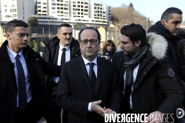 Déplacement de François HOLLANDE en Corrèze