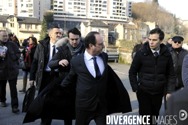 Déplacement de François HOLLANDE en Corrèze