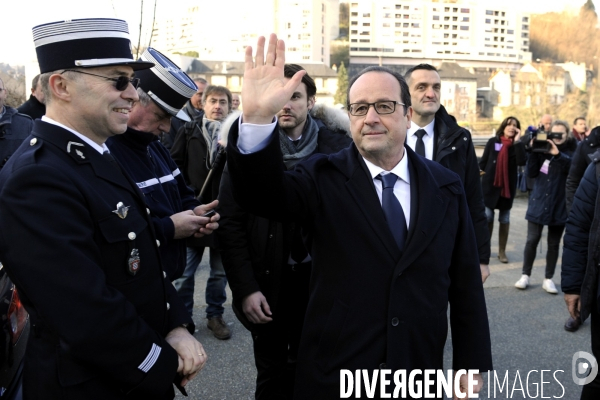 Déplacement de François HOLLANDE en Corrèze