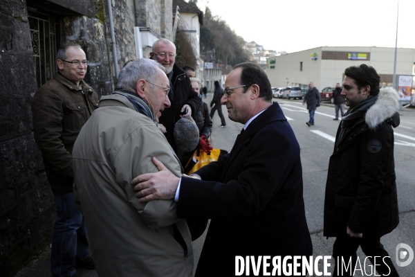 Déplacement de François HOLLANDE en Corrèze