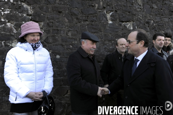 Déplacement de François HOLLANDE en Corrèze