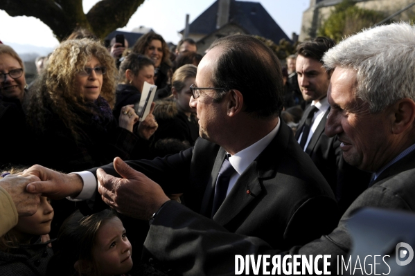 Déplacement de François HOLLANDE en Corrèze