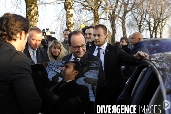 Déplacement de François HOLLANDE en Corrèze