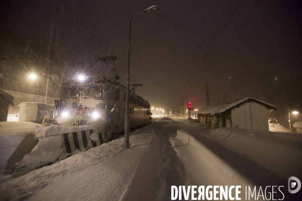 Matin d hiver sur la voie