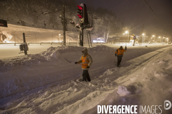 Matin d hiver sur la voie