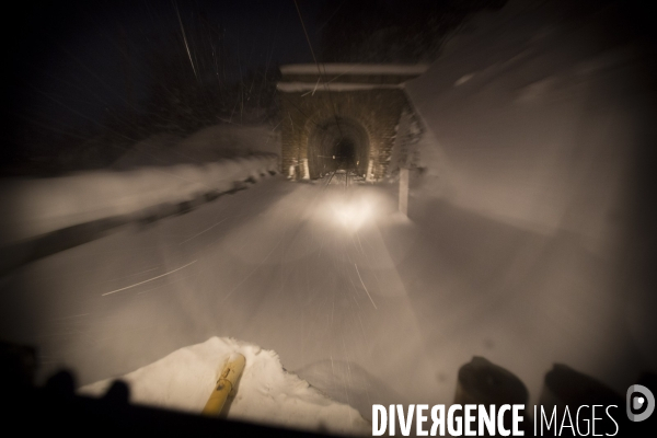 Matin d hiver sur la voie