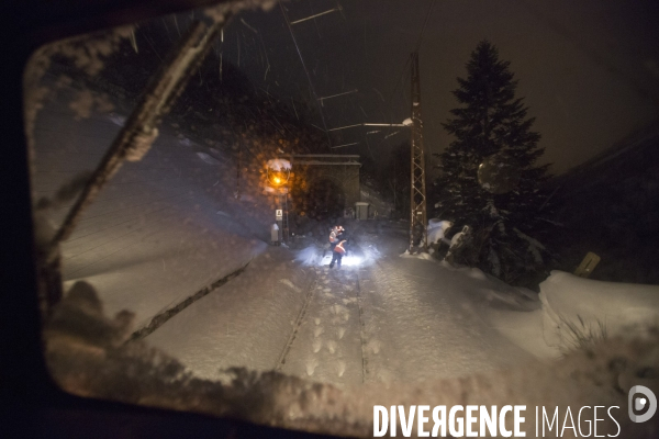 Matin d hiver sur la voie