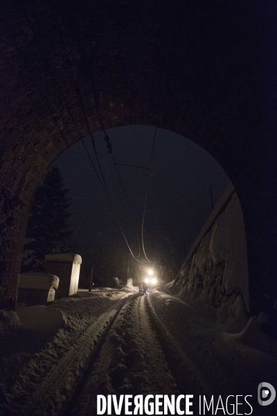 Matin d hiver sur la voie