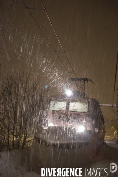 Matin d hiver sur la voie