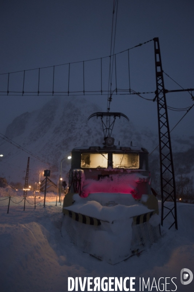 Matin d hiver sur la voie