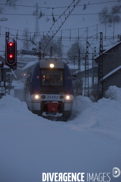 Matin d hiver sur la voie