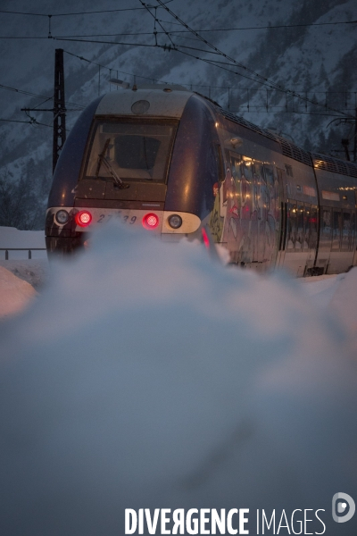 Matin d hiver sur la voie