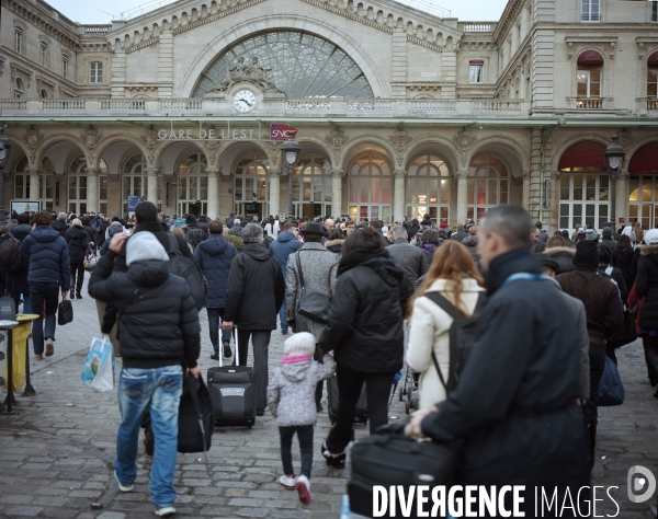 Plan Vigipirate au plus haut niveau. Gare de l est