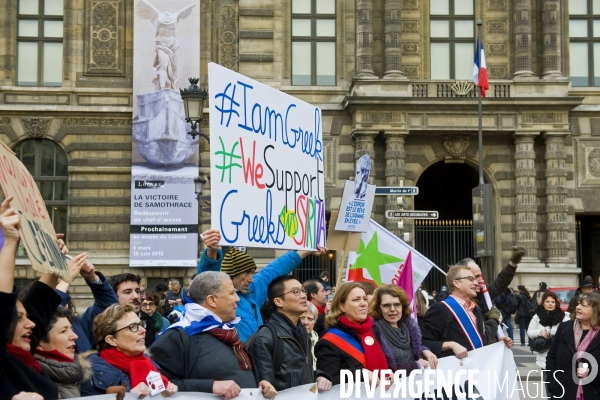 Manifestation en soutien au peuple grec