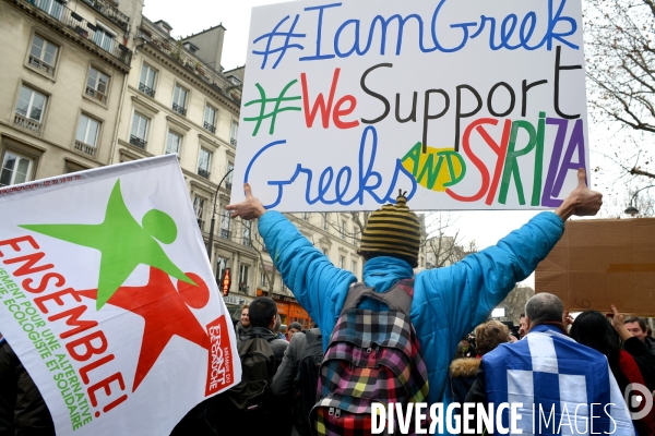 Manifestation en soutien aux peuples grec et syrien