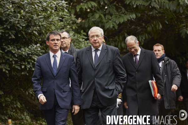 Valls - Huchon, signature contrat de plan Etat-région