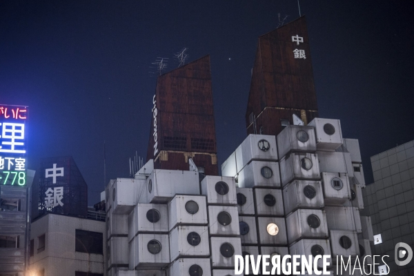 Capsule Tower à Tokyo