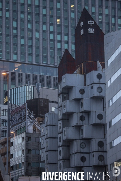 Capsule Tower à Tokyo