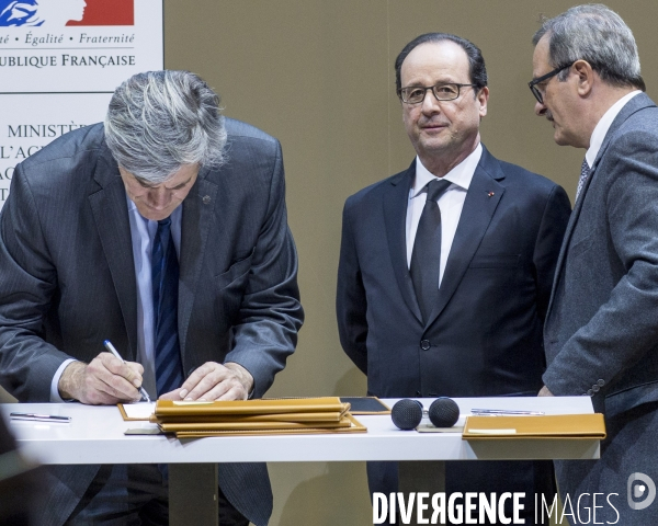 F. Hollande et B. Le Foll reconnaissent les premiers GIEE