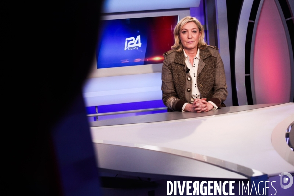 Marine le pen sur i24 news