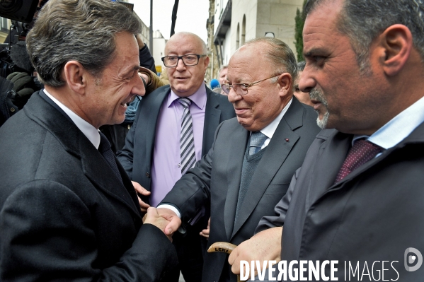 Nicolas Sarkozy avec Dalil Boubakeur