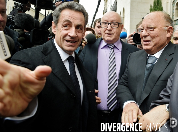 Nicolas Sarkozy avec Dalil Boubakeur
