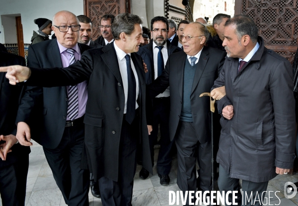 Nicolas Sarkozy avec Dalil Boubakeur