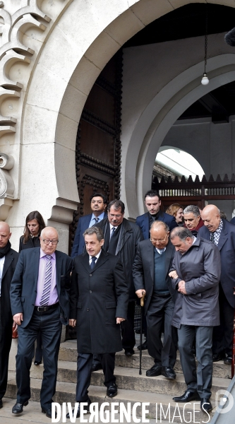 Nicolas Sarkozy avec Dalil Boubakeur