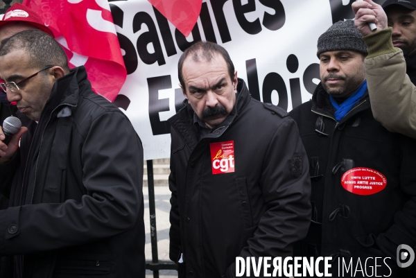 Manifestation CGT contre la loi Macron.