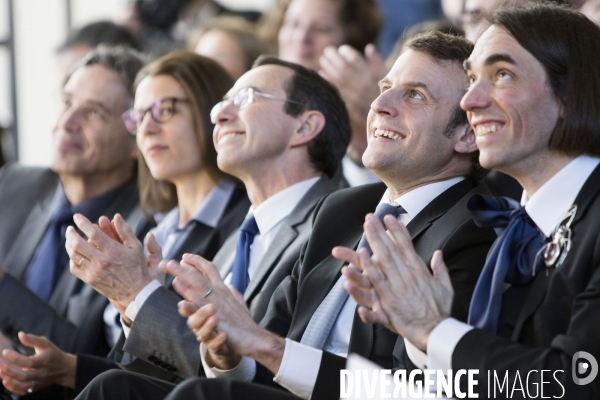 Présentation à la Fondation Louis Vuitton du projet économique de candidature de Paris pour accueillir Expo 2025, l exposition universelle de 2025.