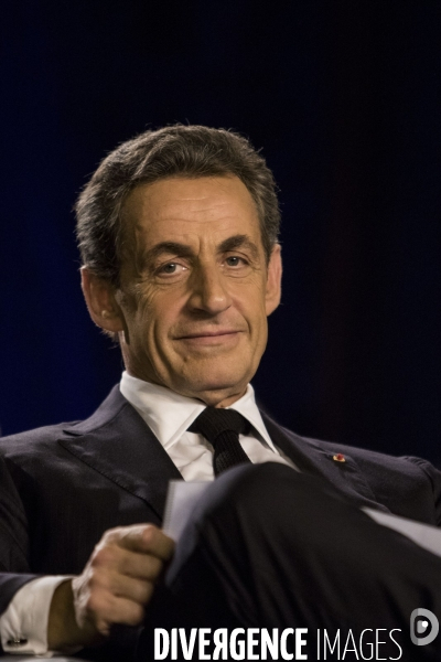 Nicolas SARKOZY en campagne pour soutenir les candidats aux élections départementales à Saint-Maur-des-Fossés