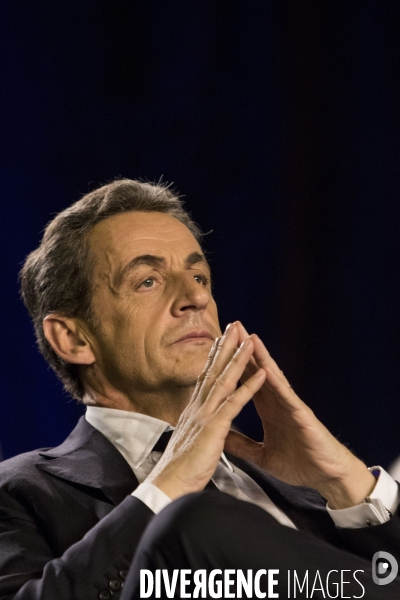 Nicolas SARKOZY en campagne pour soutenir les candidats aux élections départementales à Saint-Maur-des-Fossés