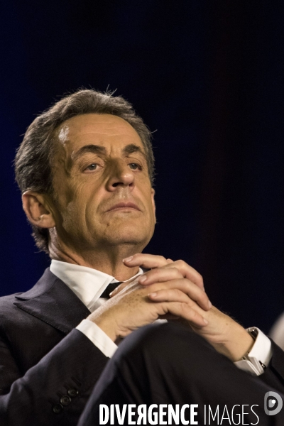 Nicolas SARKOZY en campagne pour soutenir les candidats aux élections départementales à Saint-Maur-des-Fossés