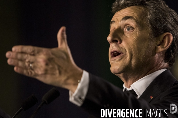 Nicolas SARKOZY en campagne pour soutenir les candidats aux élections départementales à Saint-Maur-des-Fossés