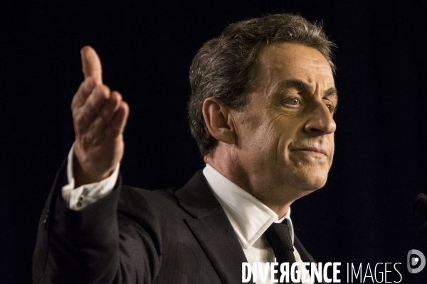 Nicolas SARKOZY en campagne pour soutenir les candidats aux élections départementales à Saint-Maur-des-Fossés