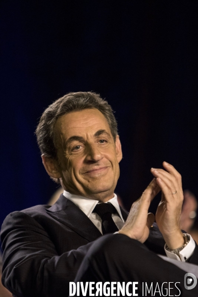 Nicolas SARKOZY en campagne pour soutenir les candidats aux élections départementales à Saint-Maur-des-Fossés