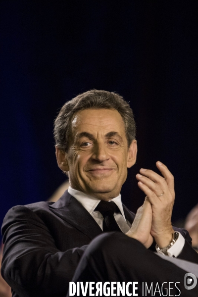 Nicolas SARKOZY en campagne pour soutenir les candidats aux élections départementales à Saint-Maur-des-Fossés