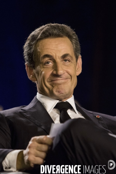 Nicolas SARKOZY en campagne pour soutenir les candidats aux élections départementales à Saint-Maur-des-Fossés