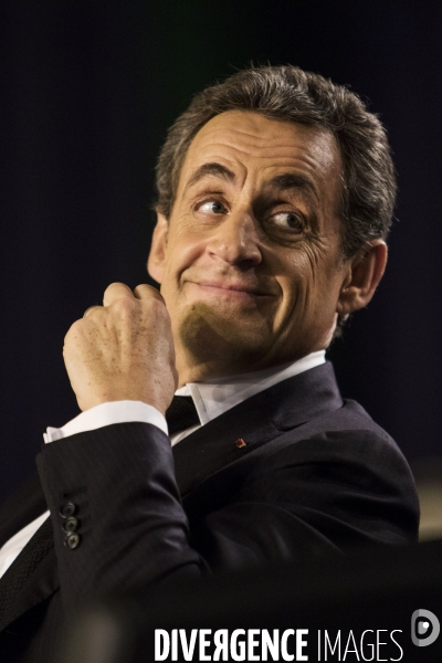 Nicolas SARKOZY en campagne pour soutenir les candidats aux élections départementales à Saint-Maur-des-Fossés