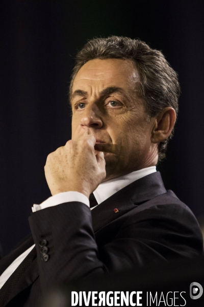 Nicolas SARKOZY en campagne pour soutenir les candidats aux élections départementales à Saint-Maur-des-Fossés