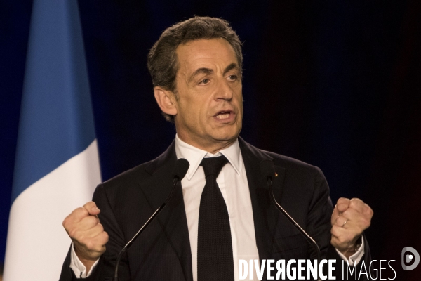 Nicolas SARKOZY en campagne pour soutenir les candidats aux élections départementales à Saint-Maur-des-Fossés