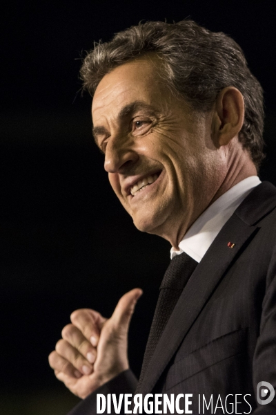 Nicolas SARKOZY en campagne pour soutenir les candidats aux élections départementales à Saint-Maur-des-Fossés