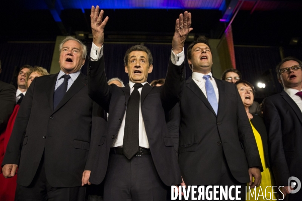 Nicolas SARKOZY en campagne pour soutenir les candidats aux élections départementales à Saint-Maur-des-Fossés