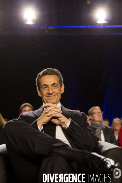 Nicolas SARKOZY en campagne pour soutenir les candidats aux élections départementales à Saint-Maur-des-Fossés