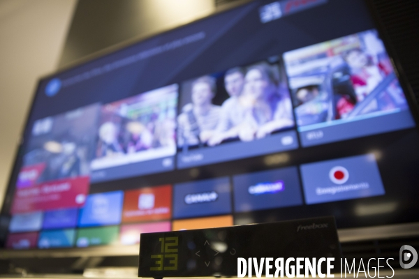 Xavier NIEL le vice-Président fondateur d ILIAD présente la nouvelle Freebox mini 4K.