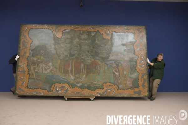 Installation de l exposition Bonnard au musée d Orsay